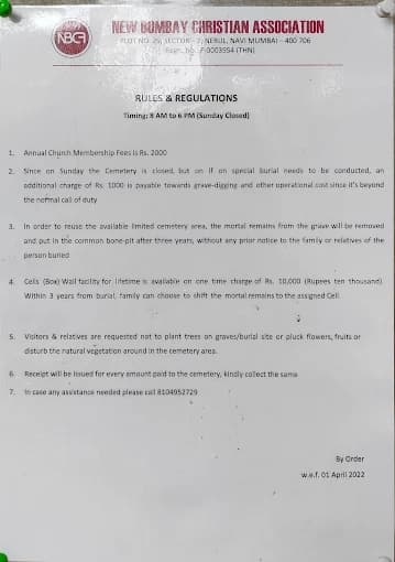 Cemetery Rules and Guidelines